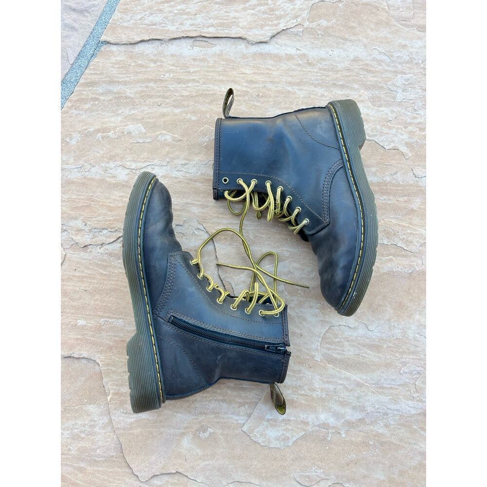 Dr. Martens AirWair 1460 Y Nappa Leather Combat Boot Brown 8 Eye Women's 6 Men 5